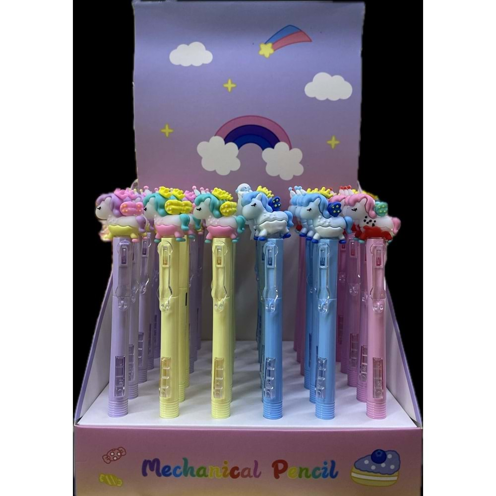 Yan Basmalı Başlıklı Kalem Unicorn-3 36 lı