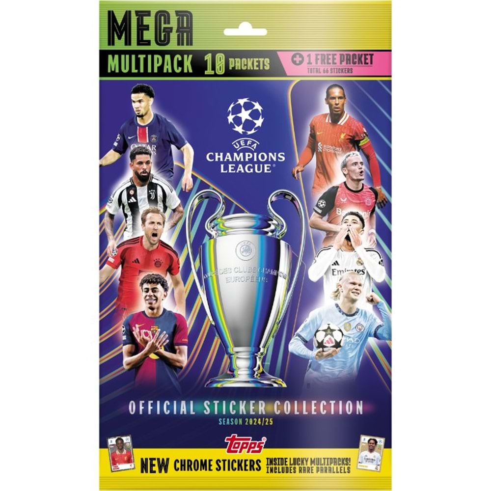 TAPPS 2025 UEFA ŞAMPİYONLAR LİGİ STİCKER -MEGA MULTİPACK