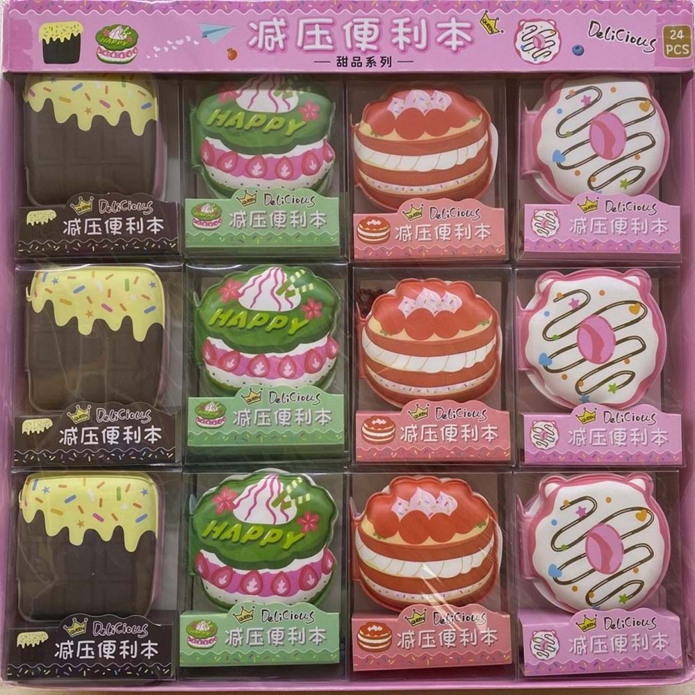 Puffy Bloknot 24 Lü Pkt Delicious