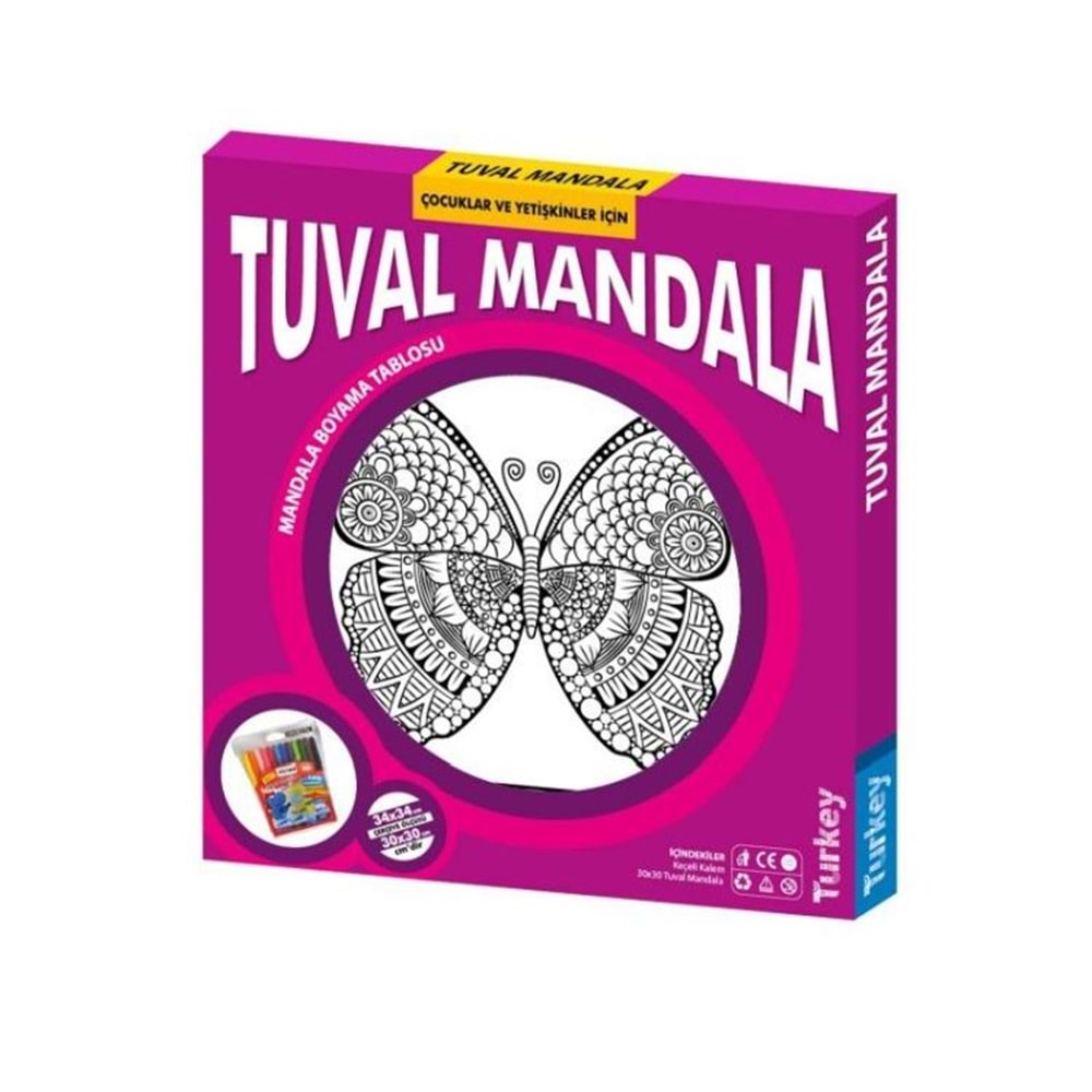 Redka Çocuklar ve Yetişkinler İçin - Tuval Mandala