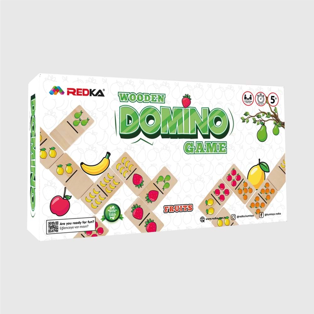 REDKA WOODEN DOMINO FRUITS