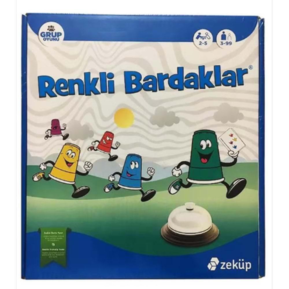 Zeküp Renkli Bardaklar Zeka Oyunu