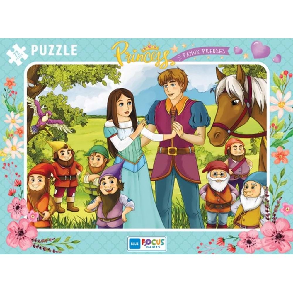 Blue Focus Princess Pamuk Prenses - Puzzle 72 Parça