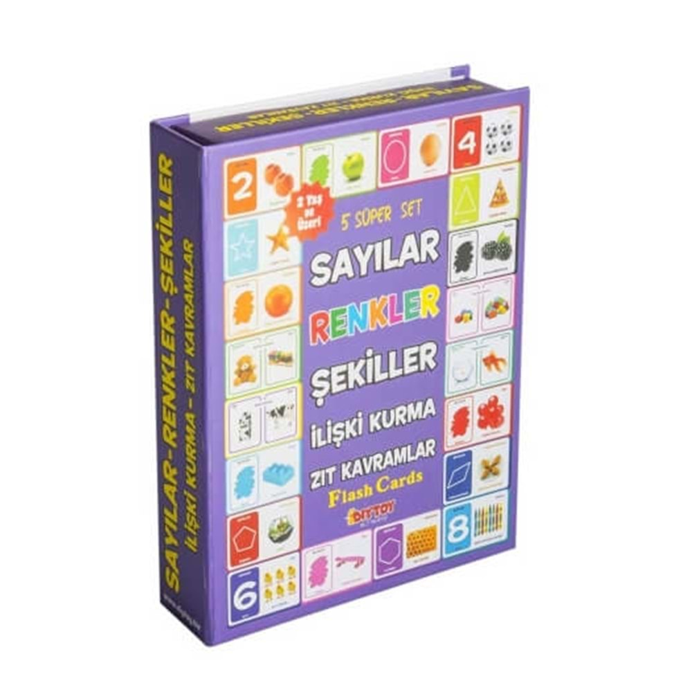 Diytoy Sayılar Renkler Şekiller İlişki Kurma Zıt Kavramlar Süper Set