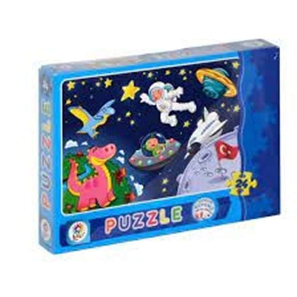 Astronot 24 Parça Kutu Puzzle