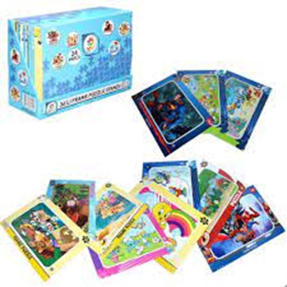 Frame Puzzle 36Lı Stand Lisanslı 24 Prç