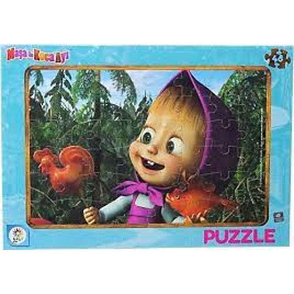 Masha Koca Ayı 48 Parça Frame Puzzle (2Asorti)