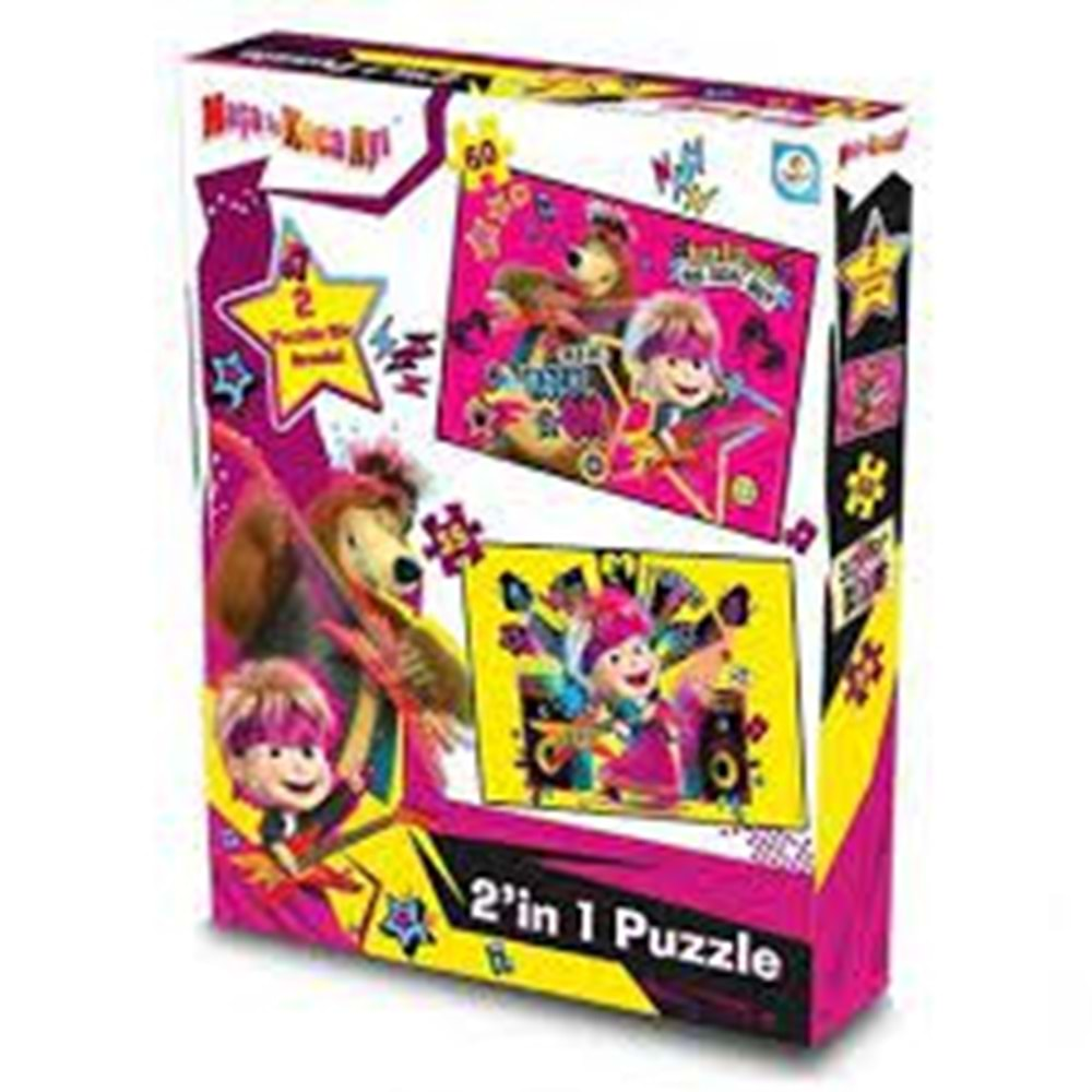 Masha Koca Ayı 2In1 Puzzle