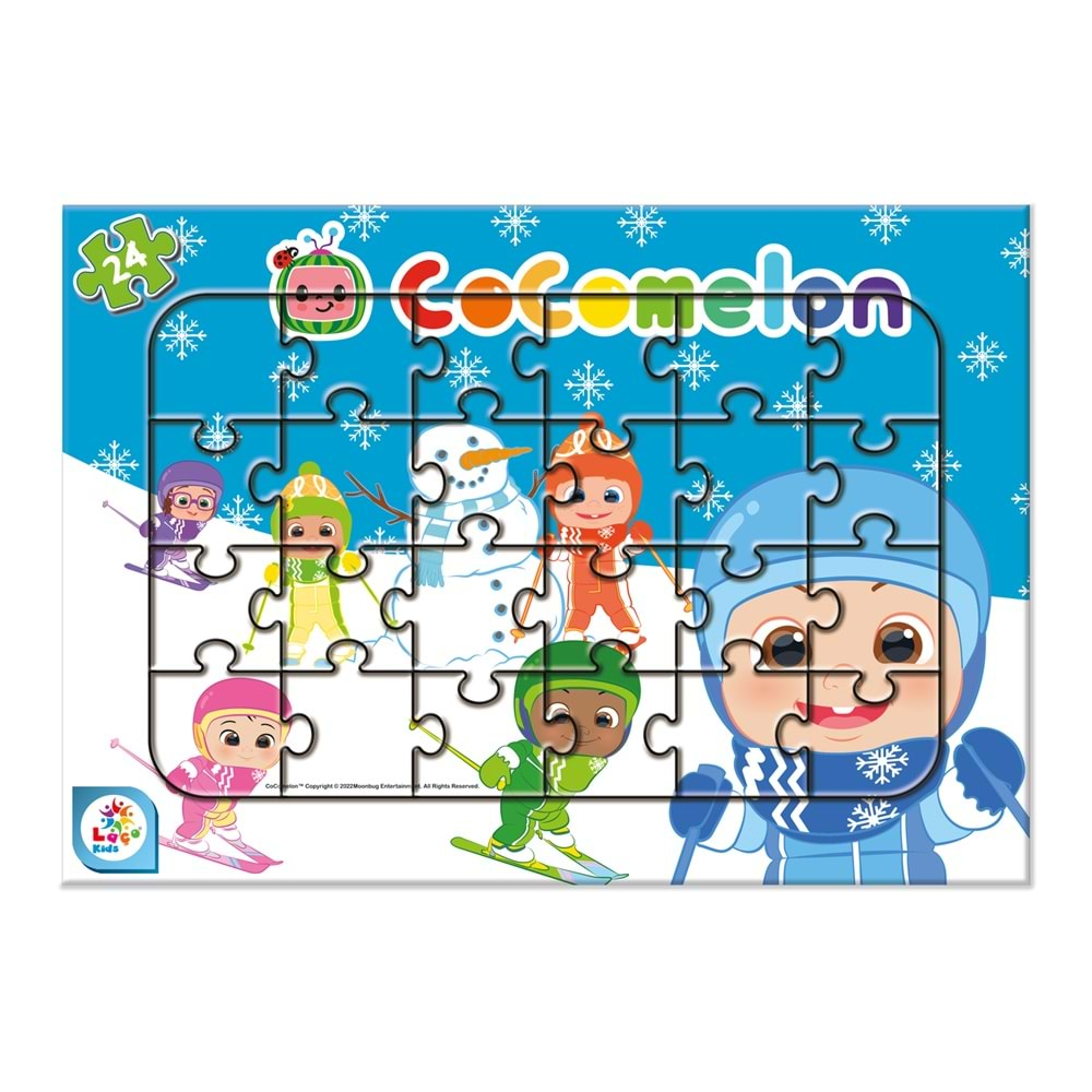 Cocomelon 24 Parça Puzzle Kar Keyfi