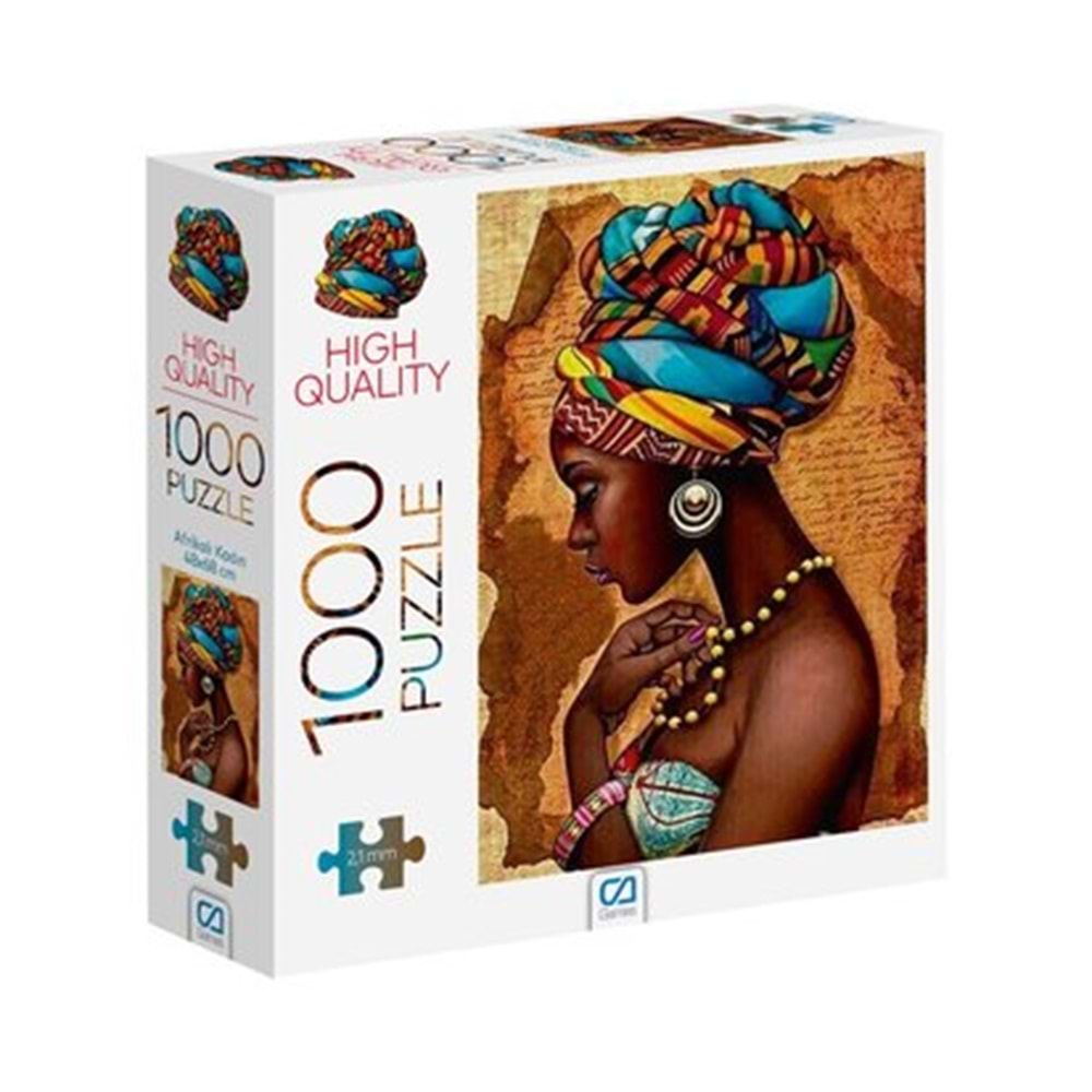 Afrikalı Kadın Puzzle 1000 Parça