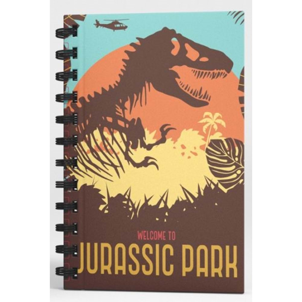 Jurassic Park Wellcome To Spiralli Defter Kahverengi