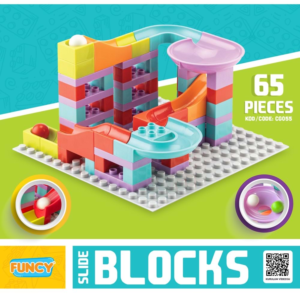 Slide Blocks 65 Parça