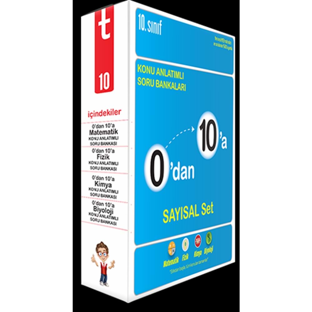 0'dan 10'a Konu Anlatımlı Soru Bankası Sayısal Set