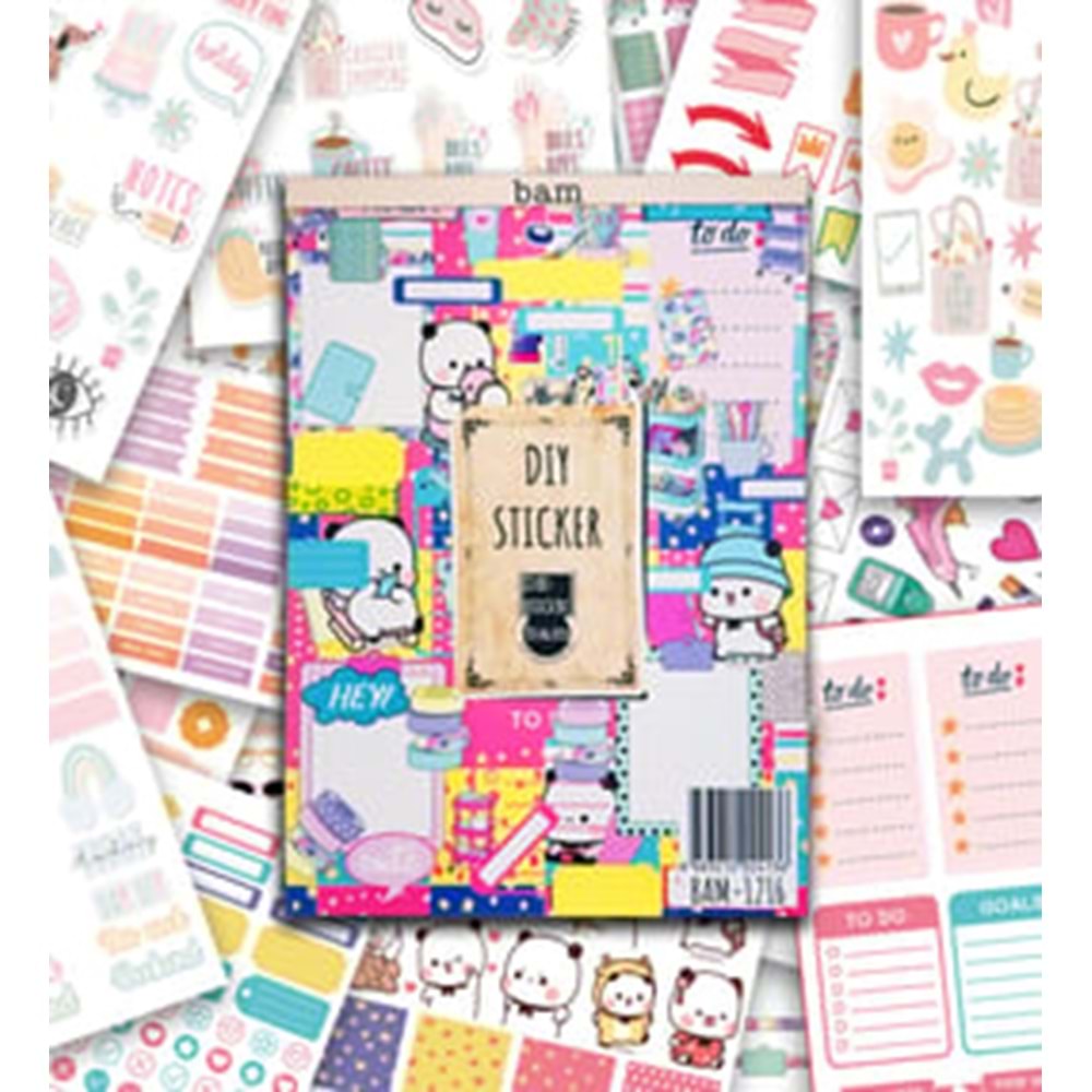 Girl Power My DIY Sticker Book 24 * 17 cm 16 Sayfa Özel Tasarım