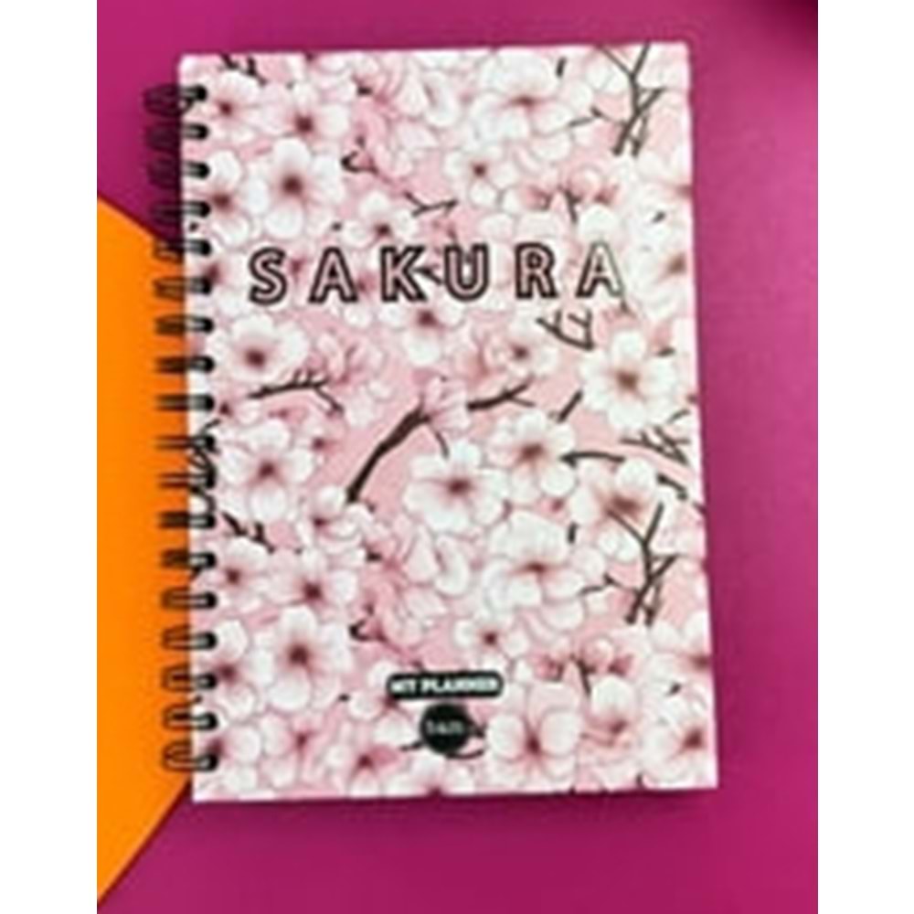 Pembe Sakura Tasarımlı Konuşan Ajanda