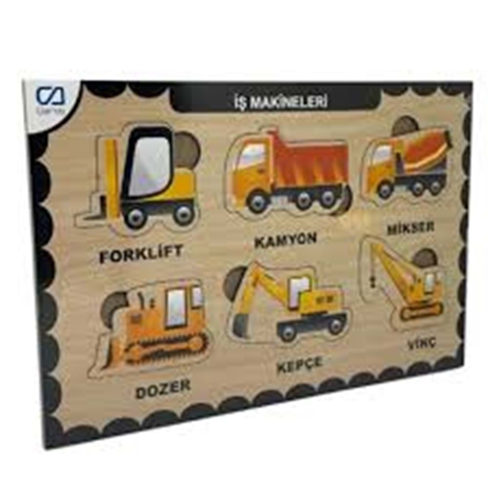 Ca Games Ahşap Puzzle İş Makineleri 19X29