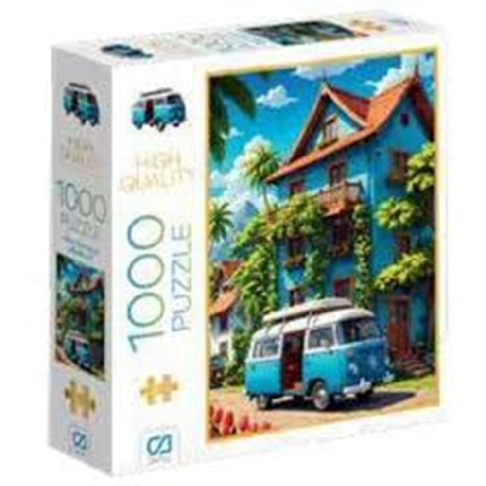 CA 1000 Parça Puzzle Mavi Karavan