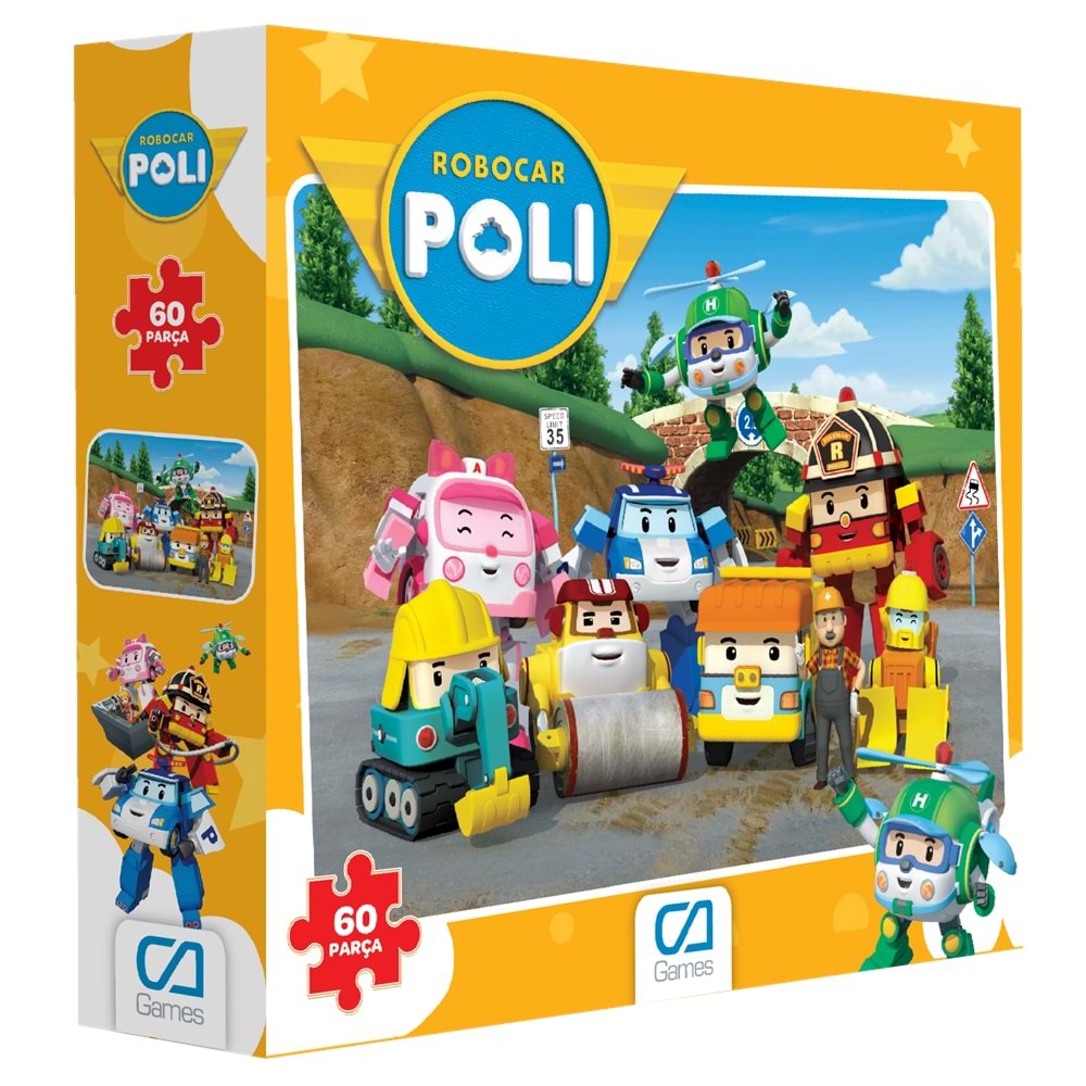 Robocar Puzzle 60 Parça