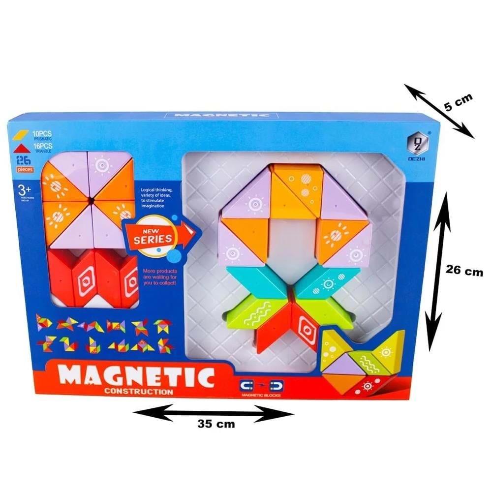 Kızılkaya 26 Parça Manyetik Zeka Blokları