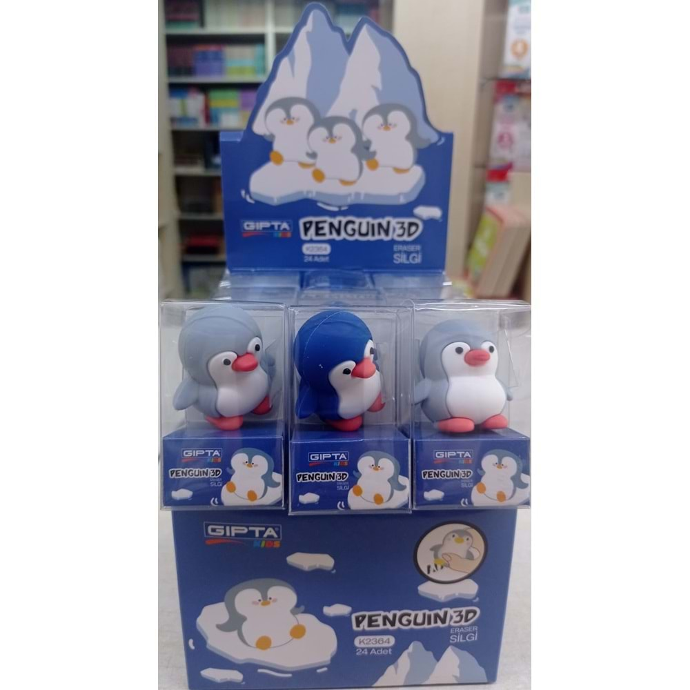 Gıpta K236400-5001 Silgi Penguin 3 D 24LÜ