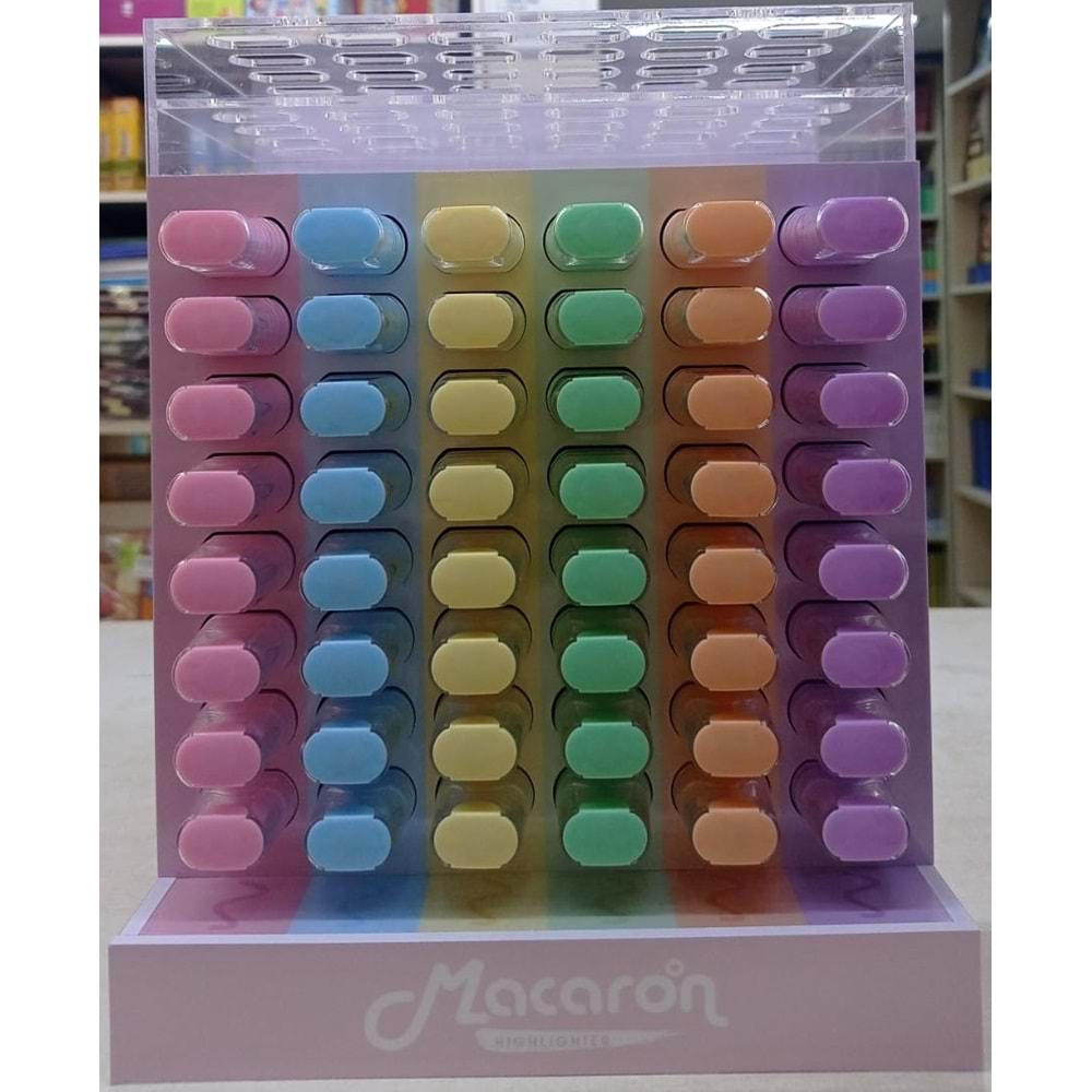 GIPTA FOSFORLU MARKOR - MACARON PASTEL 180 Lİ STAND