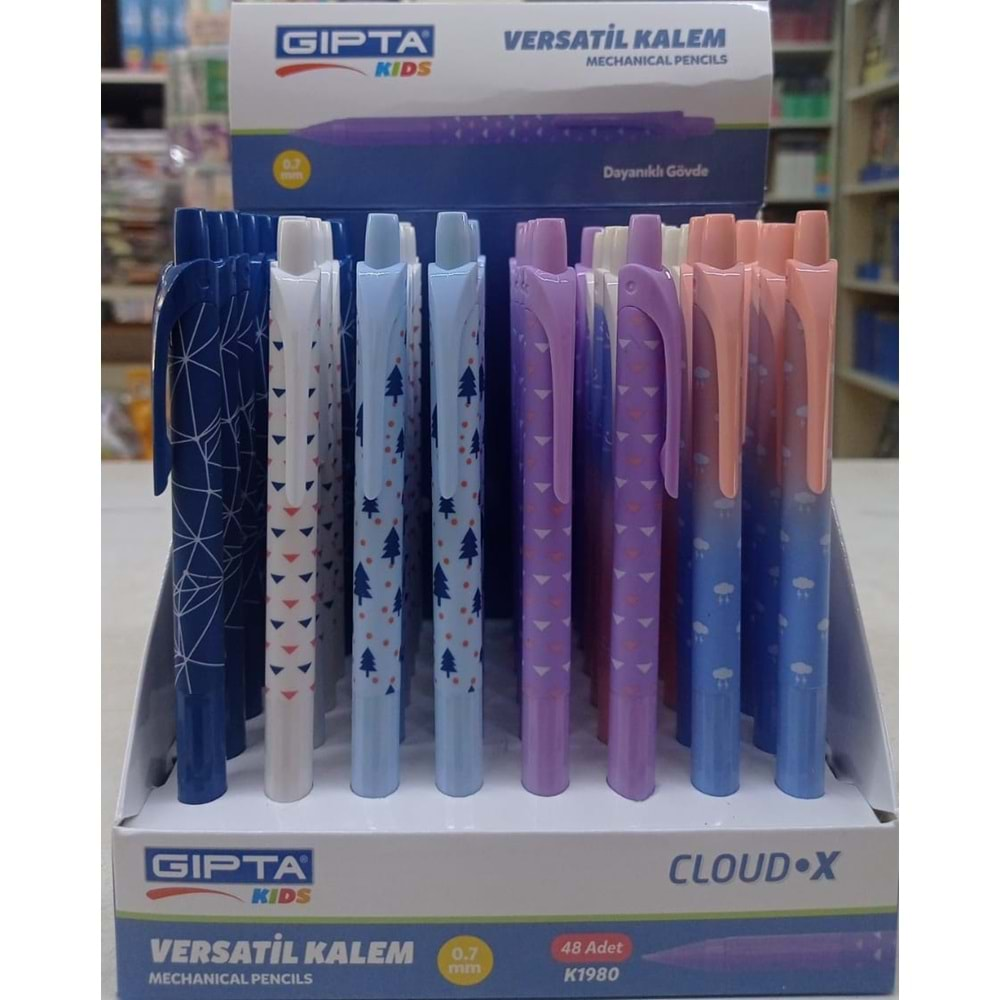 GIPTA VERSATİL KALEM CLAUDX0.7 6 DESEN 48Lİ STAND