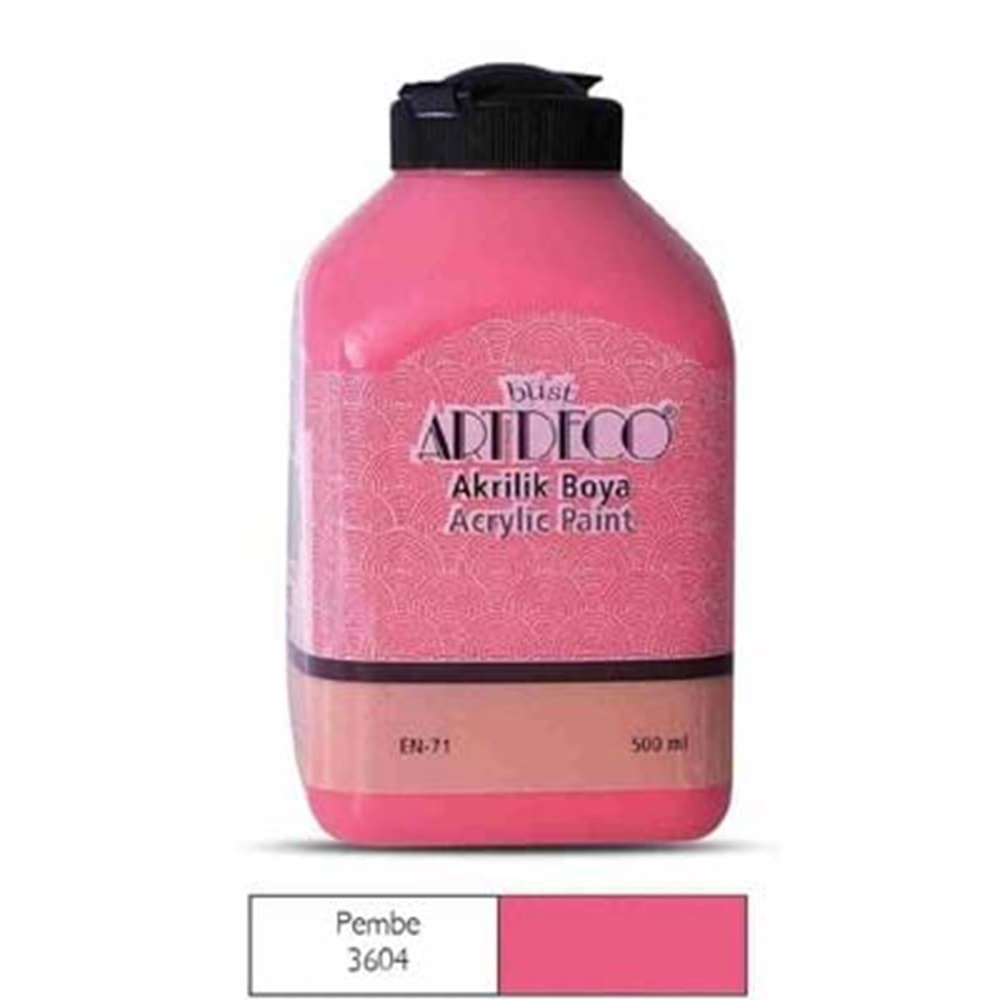 Artdeco 500 Ml Akrilik Boya Pembe 70l-3604