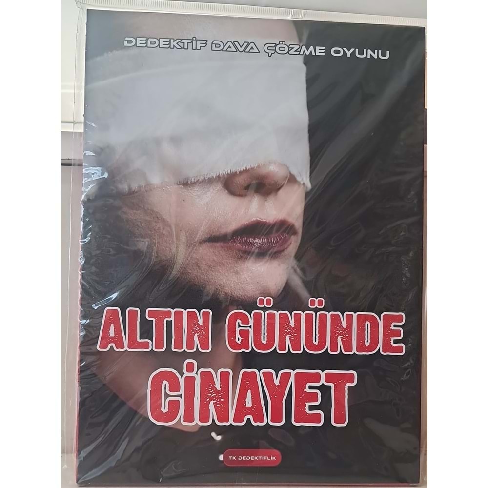Dava Çözme Oyunu Altın Gününde Cinayet