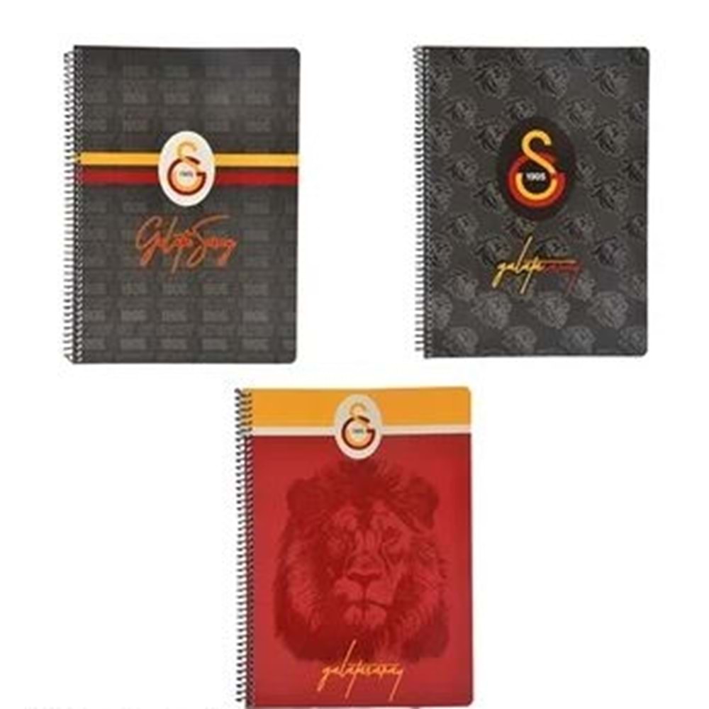 Galatasaray Defter Spiralli Karton Kapak A4 72 Yp. Kareli