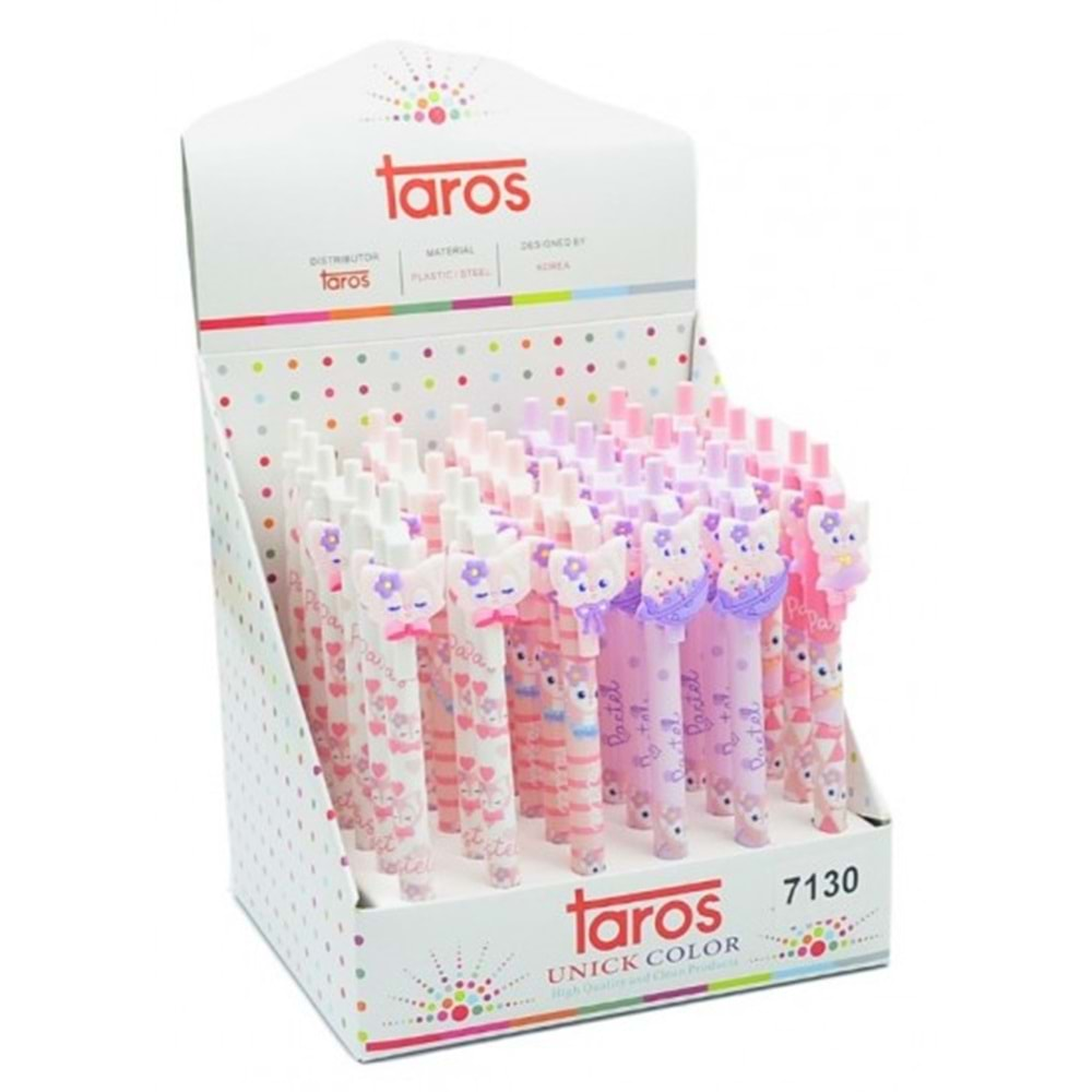 TAROS UNİCK COLOR PASTEL CATS VERSATİL KALEM 36 lı