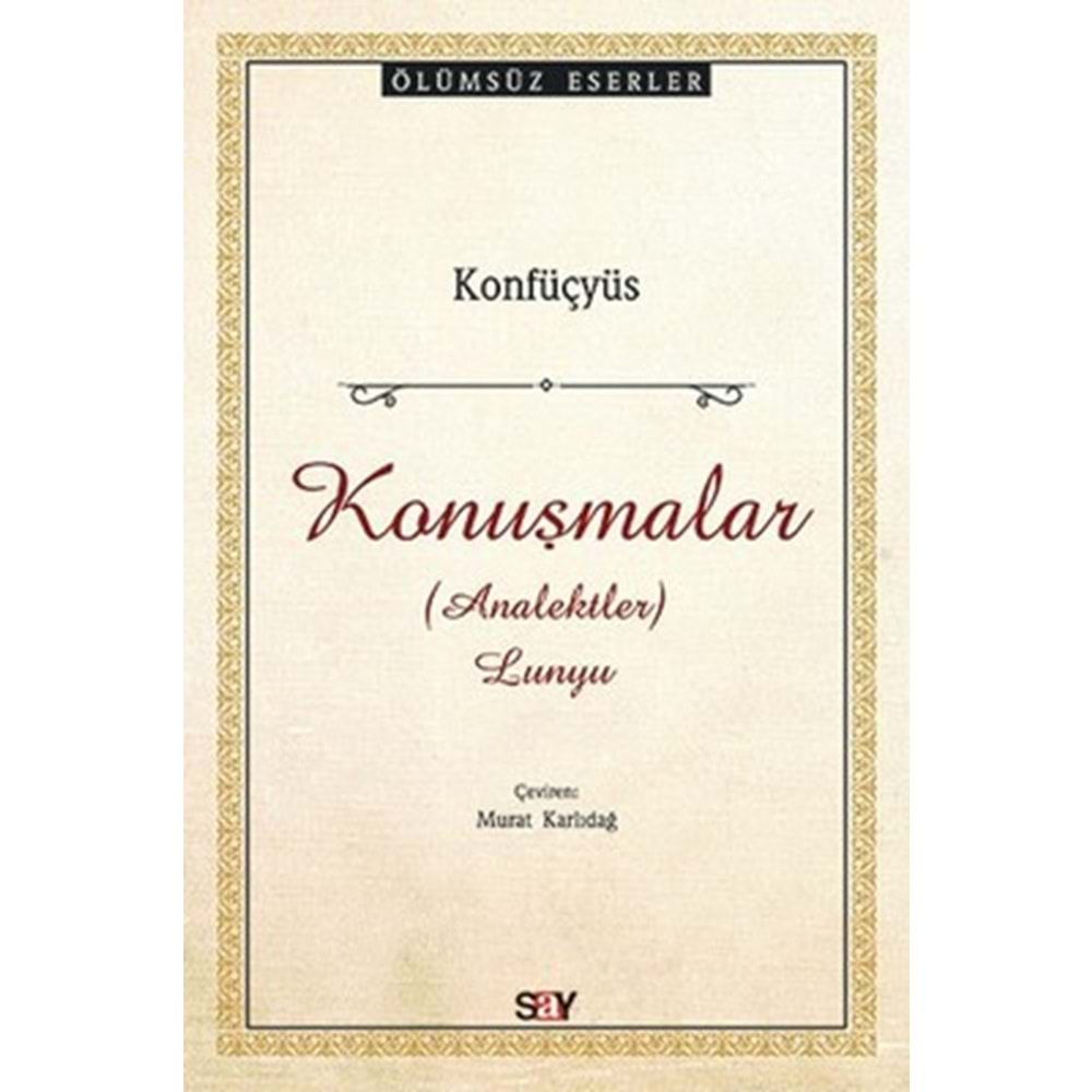 Konuşmalar Analektler Lunyu