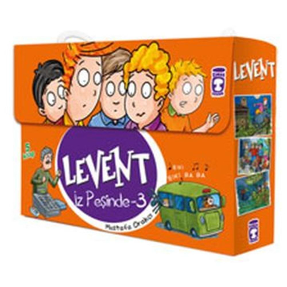 Levent İz Peşinde 3 Set - (5 Kitap)