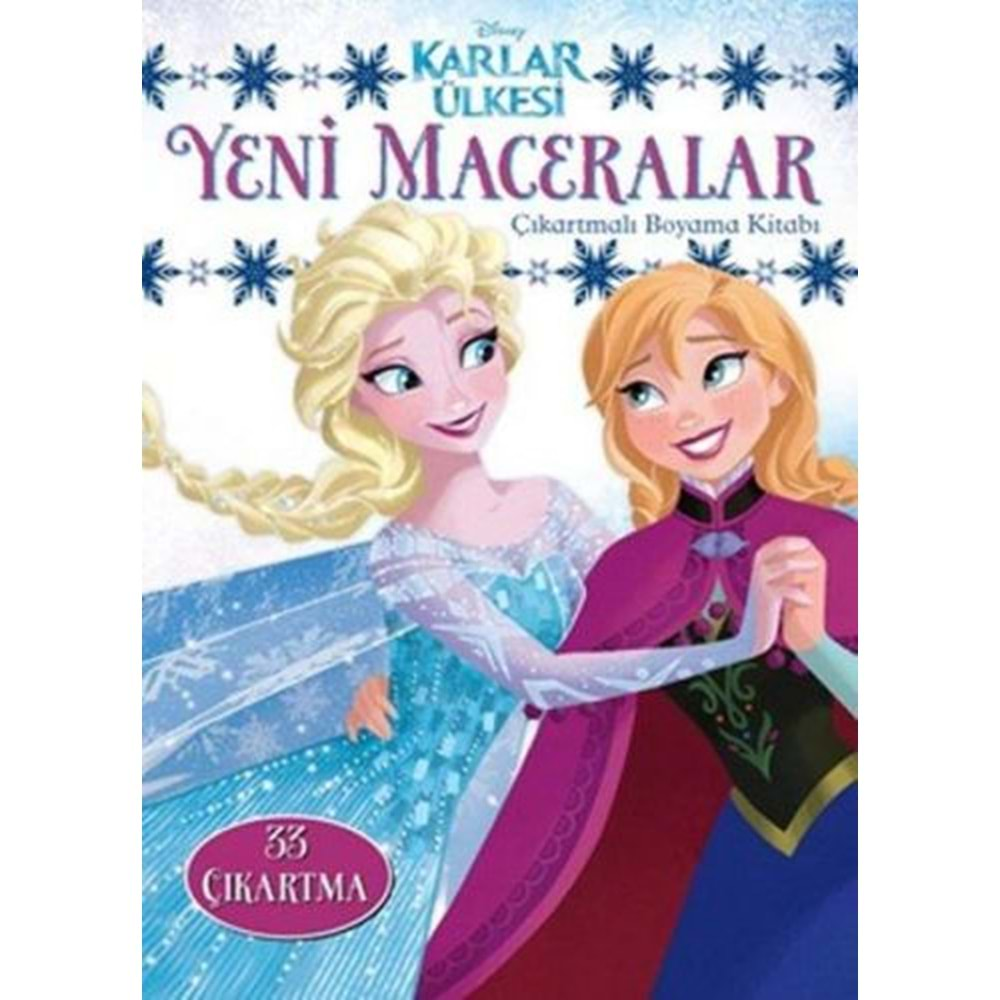 Karlar Ülkesi Yeni Maceralar Çıkartmalı Boyama Kitabı