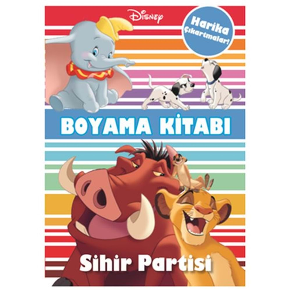 Disney Sihir Partisi Çıkartmalı Boyama Kitabı