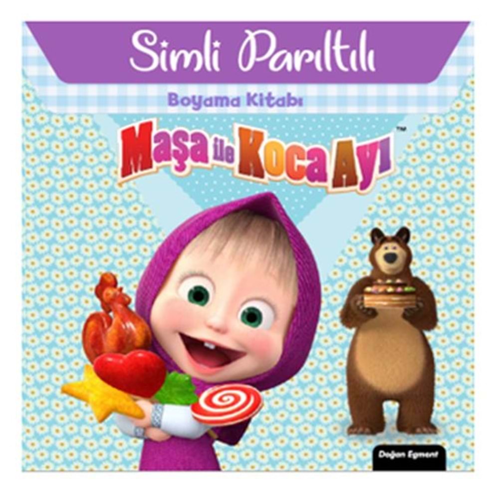 Maşa İle Koca Ayı Simli Parıltılı Boyama Kitabı