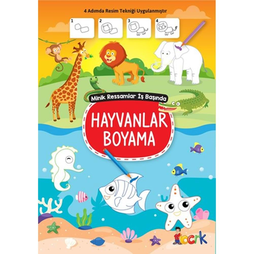 Hayvalar Boyama Minik Ressamlar İş Başında