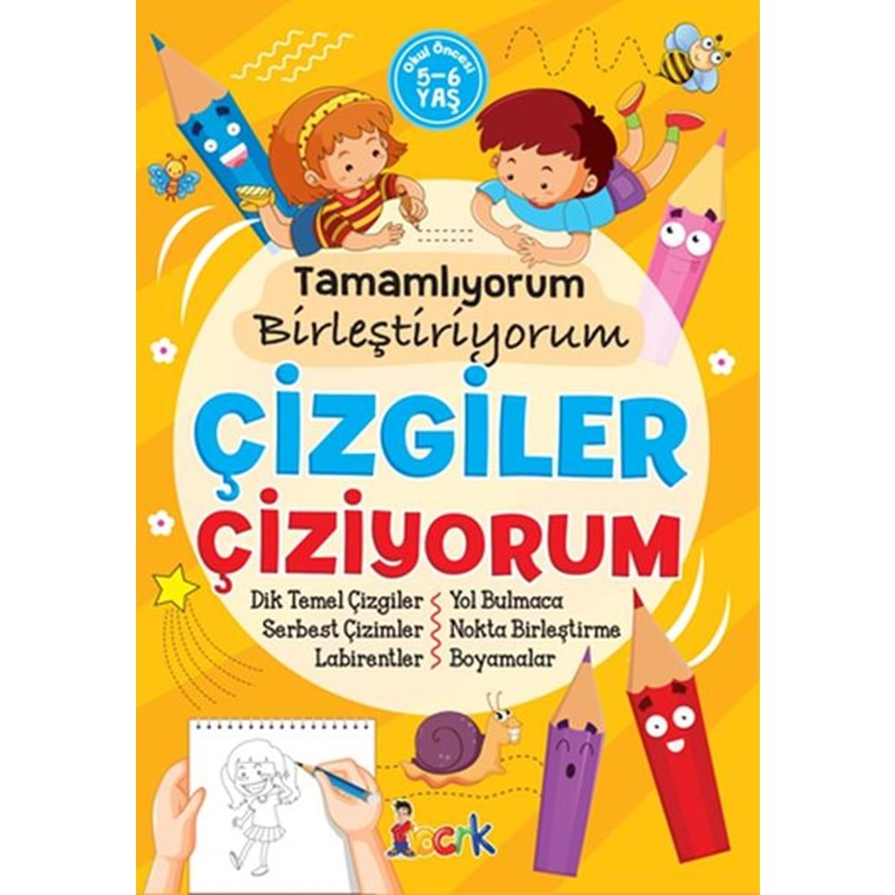 Çizgiler Çiziyorum Tamamlıyorum Birleştiriyorum