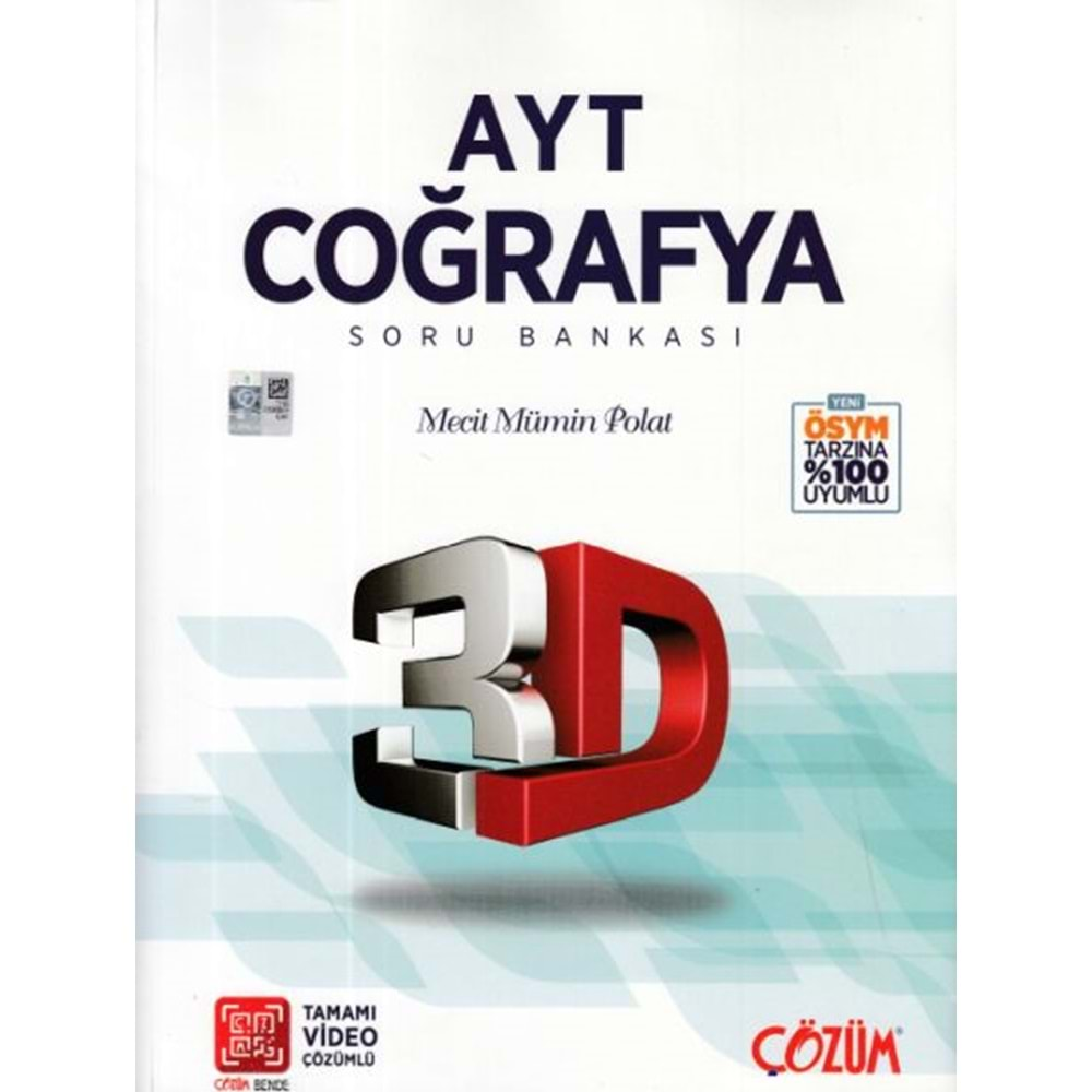 Ayt 3D Coğrafya Soru Bankası