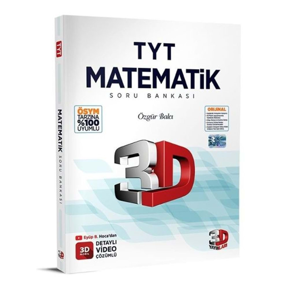 3D 2023 TYT Matematik Tamamı Video Çözümlü