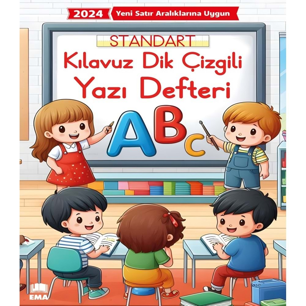 Kılavuz Dik Çizgili Yazı Defteri-A4/Emaçocuk