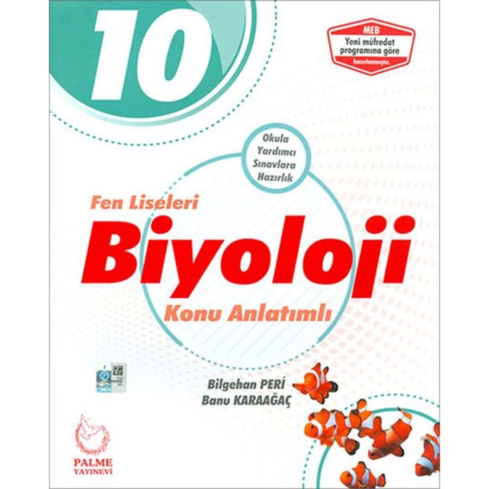 Palme 10. Sınıf Fen Liseleri Biyoloji Konu Anlatımlı *Yeni*