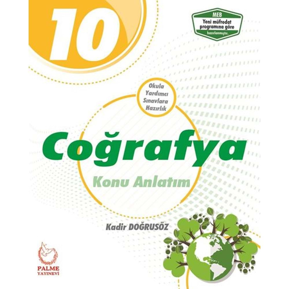 Palme 10. Sınıf Coğrafya Konu Anlatımlı Kitabı *Yeni*