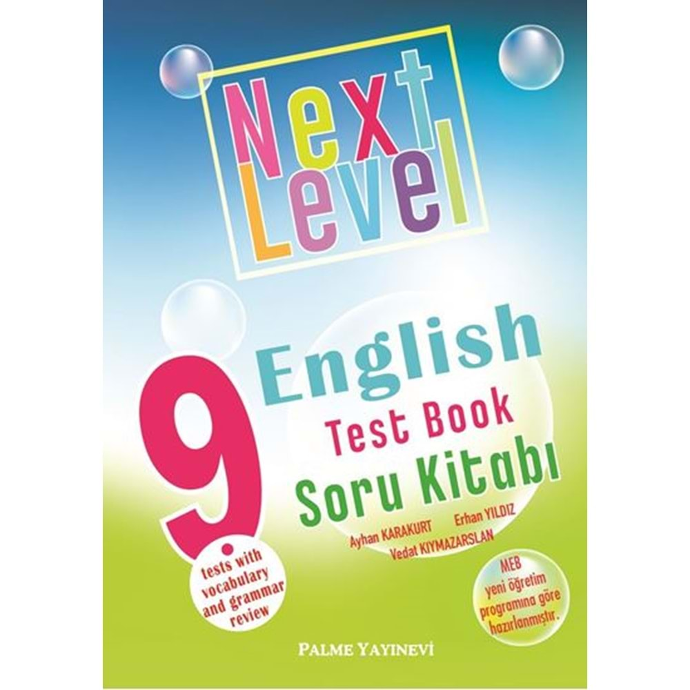 Palme 9. Sınıf Englısh Test Book Soru Kitabı *Yeni* Next Level