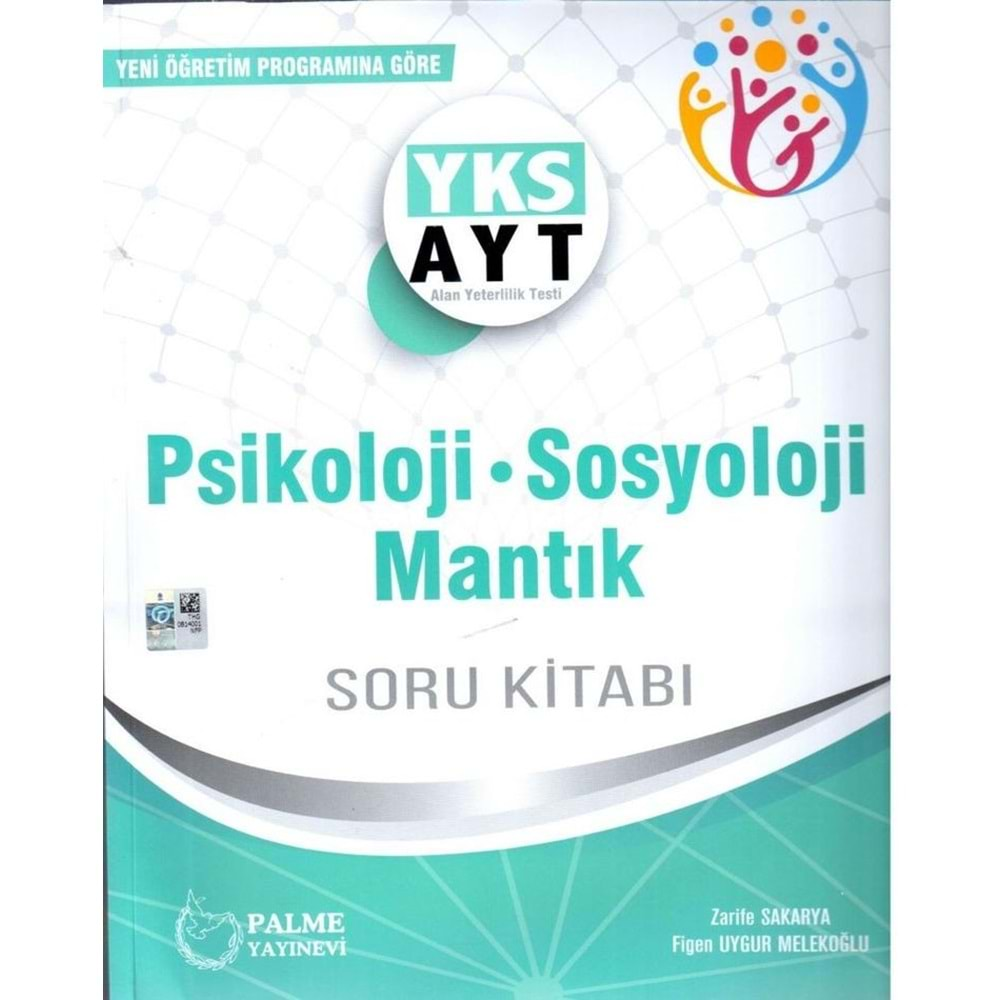 Palme Yks Ayt Psikoloji Sosyoloji Ve Mantık Soru Kitabı *Yeni*