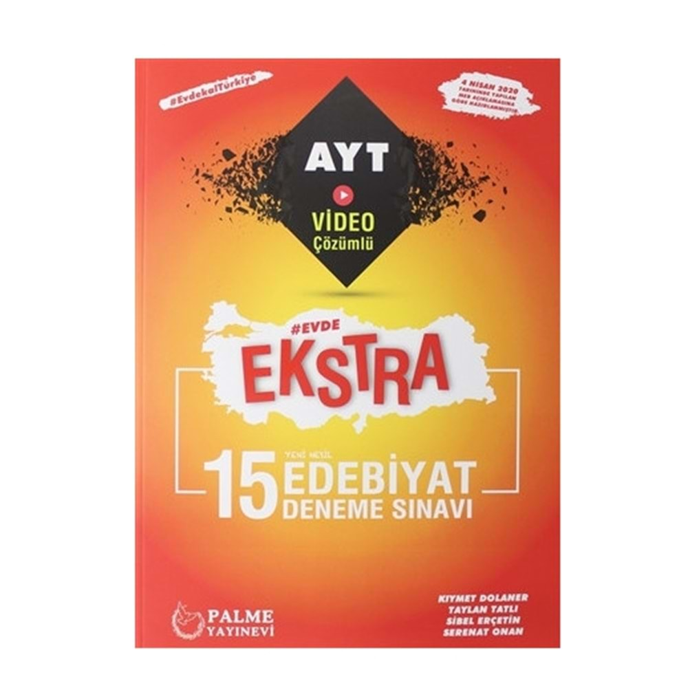 Palme Yks Ayt Ekstra Edebiyat 15 Deneme Sınavı