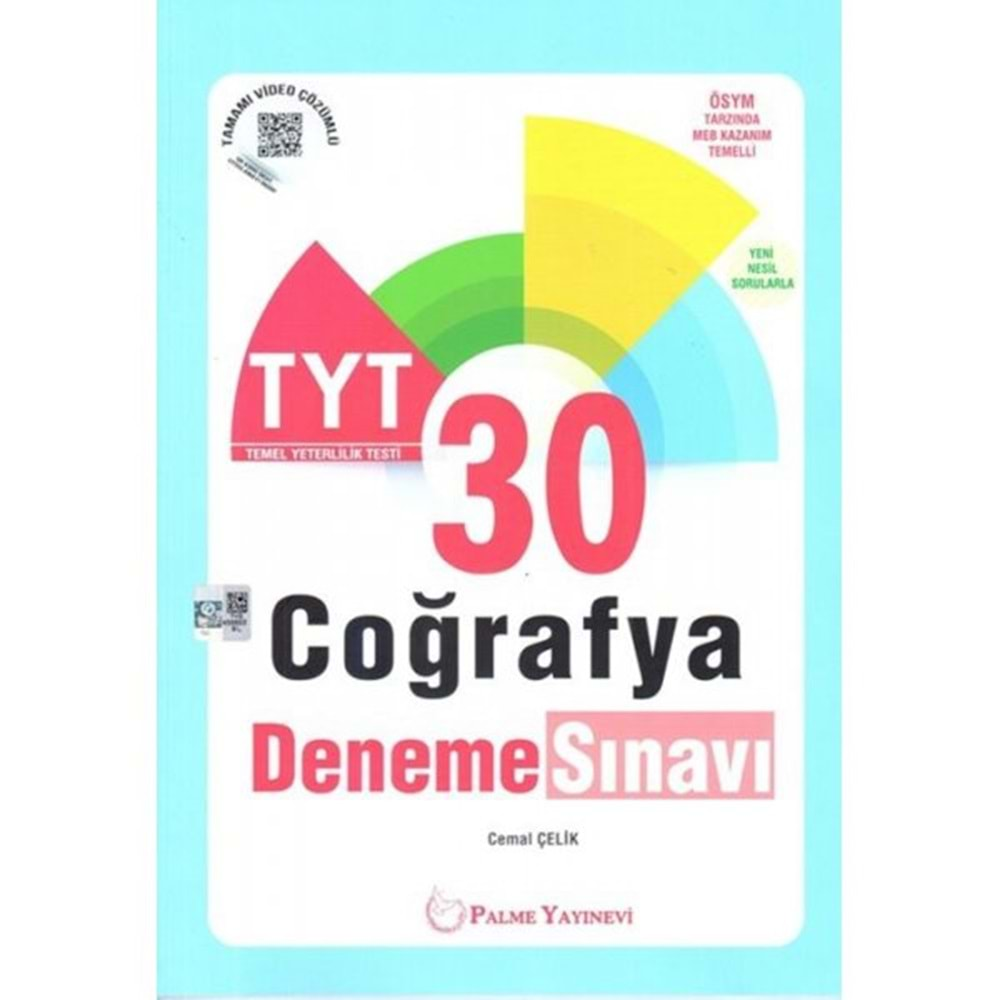 Palme Yks Tyt Coğrafya 30 Deneme Sınavı *Yeni*