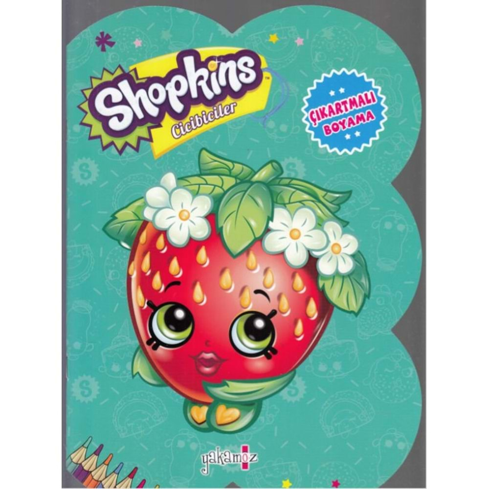 Shopkins Cicibiciler - Turkuaz Çıkartmalı Boyama