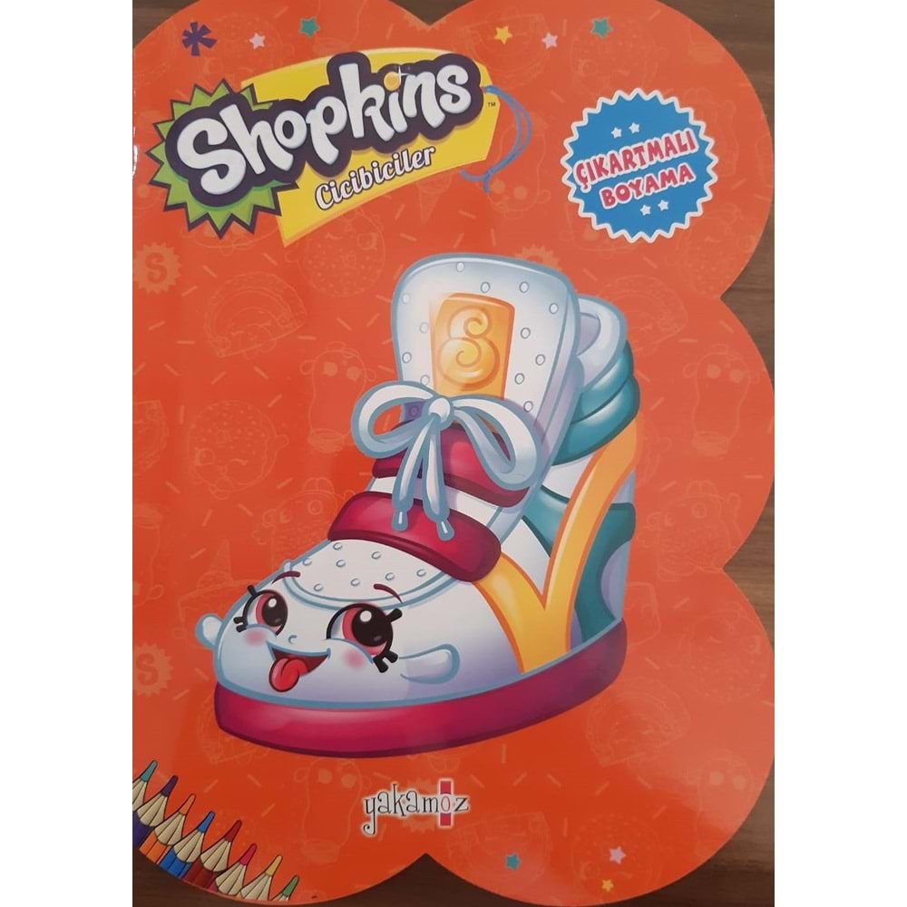 Shopkins Cicibiciler - Turuncu Çıkartmalı Boyama