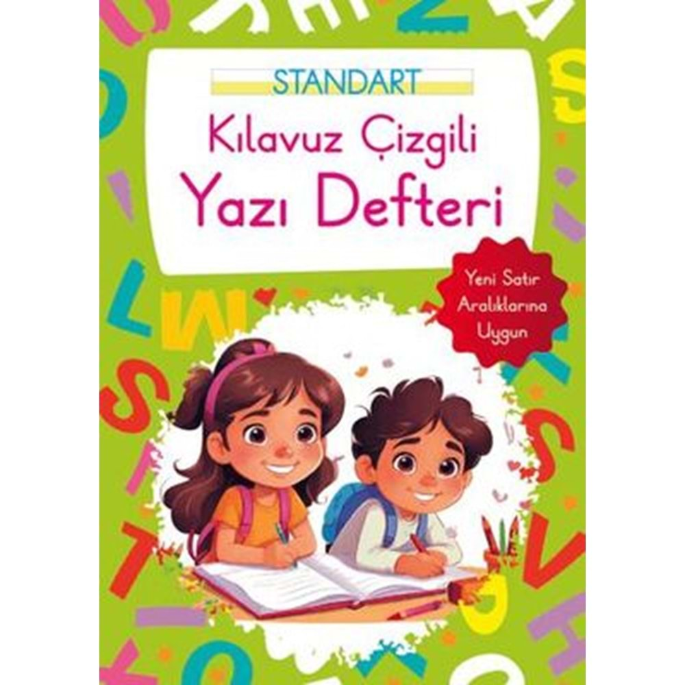 Kılavuz Çizgili Yazı Defteri Büyük Boy - Yeşil