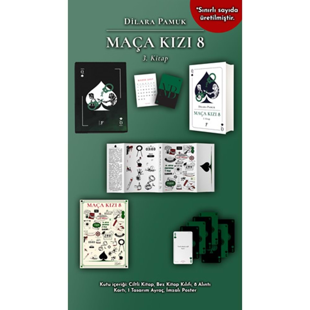 Maça Kızı 8 - 3. Kitap (Ciltli - Kutulu Set)